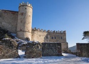 Boskovice castle in winter
