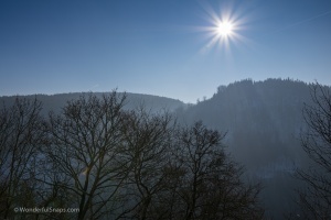 Boskovice castle in winter