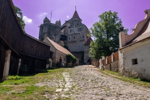 Pernstej castle, view from the garden