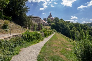 Pernstej castle, view from the garden